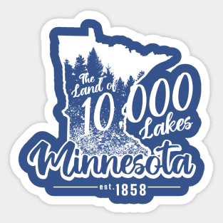 Minnesota The Land of 10,000 Lakes Sticker